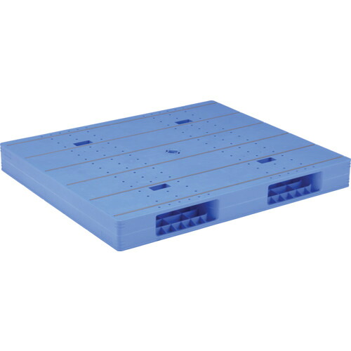 【別途送料あり】三甲（サンコー）　プラスチックパレット　８４００８０　ＬＸ－１２１４Ｒ２青　【品番：SK-LX-1214R2-BL】
