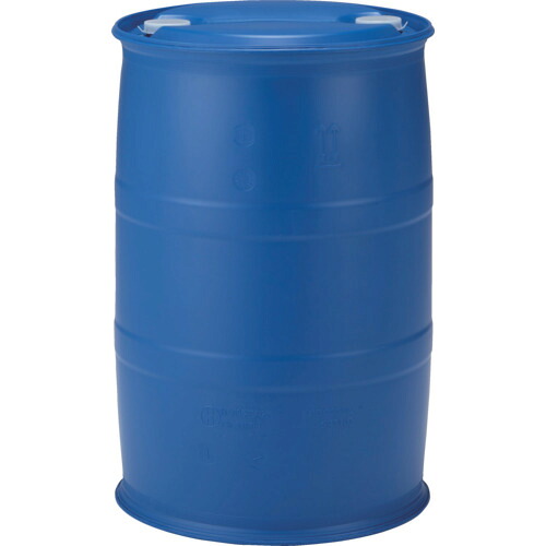 【別途貨物輸送あり】三甲（サンコー） プラスチックドラムクローズタイプ ８５２０９４ ＰＤＣ２００Ｌ－４青色 【品番：SKPDC-200L-4-BL】 研究・実験用品-花・ガーデン・DIY