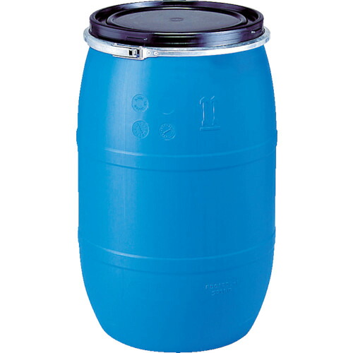 三甲（サンコー） プラスチックドラムオープンタイプ ８５０００７ ＰＤＯ１２０Ｌ－１青碧 【品番：SKPDO-120L-1-BL】