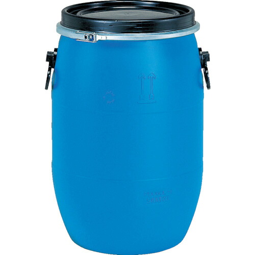 三甲（サンコー） プラスチックドラムオープンタイプ ８５００５４ ＰＤＯ６０Ｌ－１青碧 【品番：SKPDO-60L-1-BL】