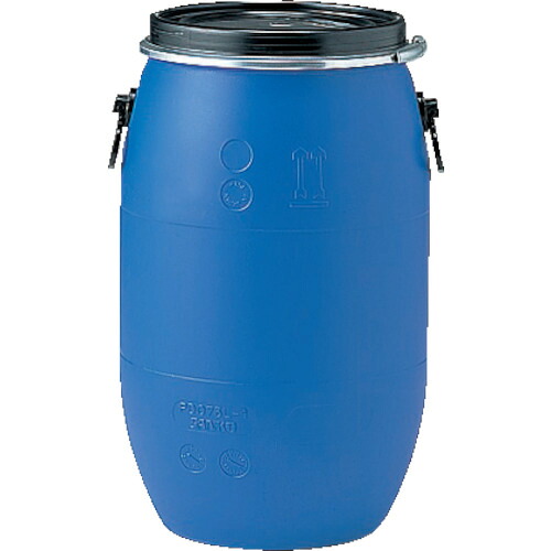 三甲（サンコー） プラスチックドラムオープンタイプ ８５００５５ ＰＤＯ７５Ｌ－１青碧 【品番：SKPDO-75L-1-BL】