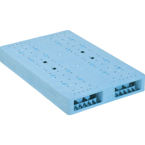 【別途送料あり】三甲（サンコー）　プラスチックパレット　８０６８３０　Ｒ２－０６８１００Ｆ青　【品番：SK-R2-068100F-BL】