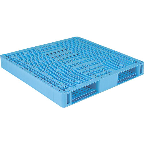 【別途送料あり】三甲（サンコー）　プラスチックパレット　８１２５３６　Ｒ２－１１１１－２青　【品番：SK-R2-1111-2-BL】