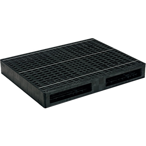 【別途貨物輸送あり】三甲（サンコー） リサイクルプラスチックパレット ８１５４０９ Ｒ２－１１１４Ｆ－６ 【品番：SKR2-1114F-6 BK】