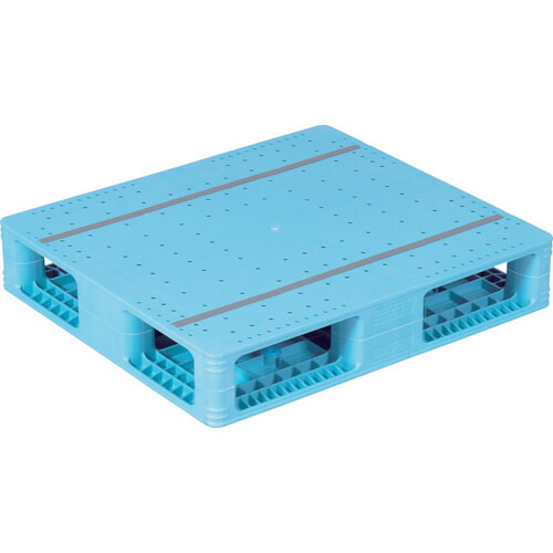 【別途送料あり】三甲（サンコー）　プラスチックパレット　８１３０５１　Ｒ４－０７４０８４Ｆ　ライトブルー　【品番：SK-R4-074084F-BLL】 21,487円