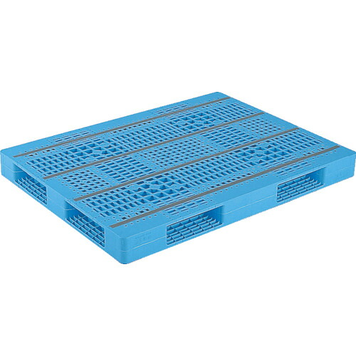 【別途送料あり】三甲（サンコー）　プラスチックパレット　８１３４０１　Ｒ４－１００１３４青　【品番：SK-R4-100134-BL】