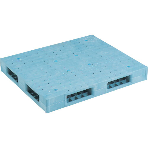 【別途送料あり】三甲（サンコー）　プラスチックパレット　８１２００９　Ｒ４－１０１２Ｆ青　【品番：SK-R4-1012F-BL】