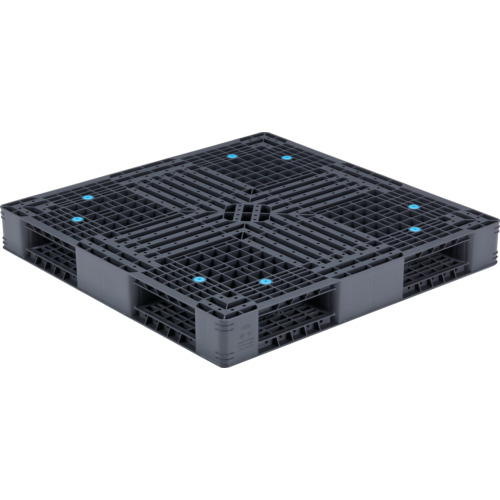 【別途送料あり】三甲（サンコー）　プラスチックパレット　８１２１４６　Ｒ４－１１１１－７　グレー　【品番：SK-R4-1111-7-GL】
