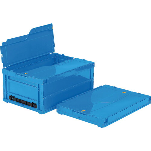 ★三甲（サンコー） フタ一体型折りたたみ入れもの ５５０７２０ サンクレットオリコンＰ１１０Ｂ 【品番：SKSO-P110B-BL】