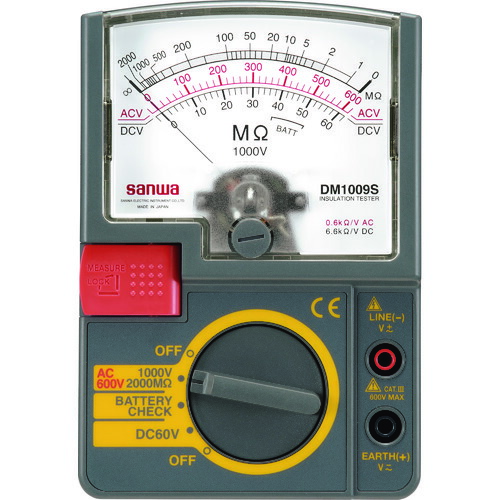 三和灯し火表示計器（sanwa） アナログ不成立踏みとどまる計 【品番：DM1009S】