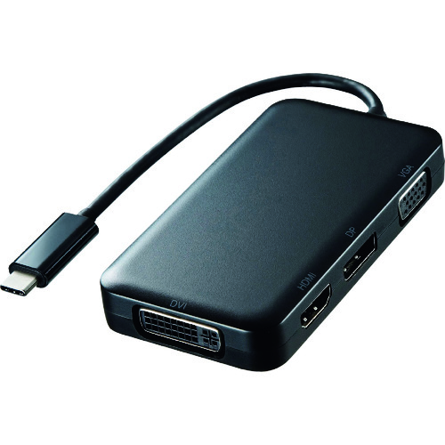 【別途貨物輸送あり】サンワサプライ（SANWA SUPPLY） ＵＳＢＴｙｐｅＣ－ＨＤＭＩ／ＶＧＡ／ＤＶＩ／ＤｉｓｐｌａｙＰｏｒｔ取り替えっこアダプター 【品番：AD-ALCHVDVDP】