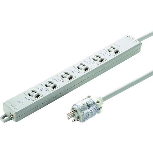 サンワサプライ（SANWA SUPPLY）　医用接地プラグ付き電源タップ　【品番：TAP-HPM6-3W】｜住設プロ　店