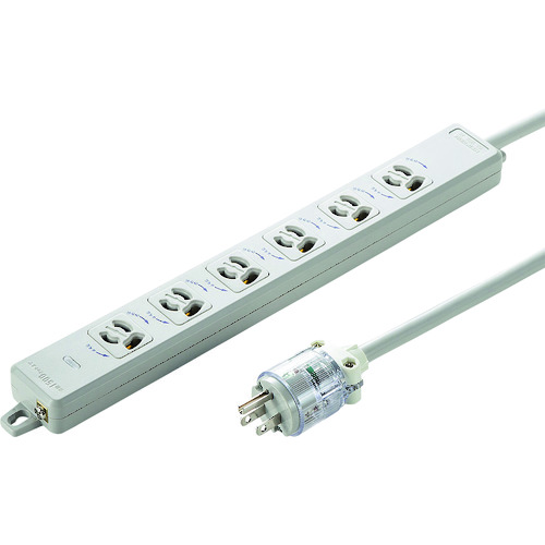 サンワサプライ(SANWA SUPPLY) 医用接地プラグ付き電源タップ 【品番:TAP-HPM6-5W】