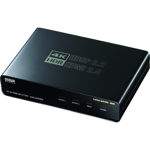 サンワサプライ（SANWA SUPPLY） ４Ｋ／６０Ｈｚ・ＨＤＲ相応うＨＤＭＩ分かち合う器（２分かち合う） 【品番：VGA-HDRSP2】