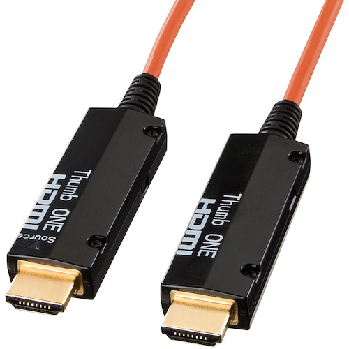 サンワサプライ（SANWA SUPPLY）　光ファイバＨＤＭＩケーブル　１００ｍ　【品番：KM-HD20-FB100K】