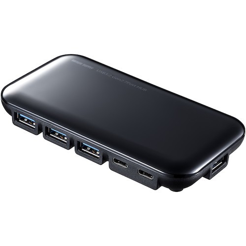 サンワサプライ(SANWA SUPPLY) usb3.2Gen2対応 Type−C 7ポートハブ 【品番:USB-3TCH38BK】|住設プロ 店