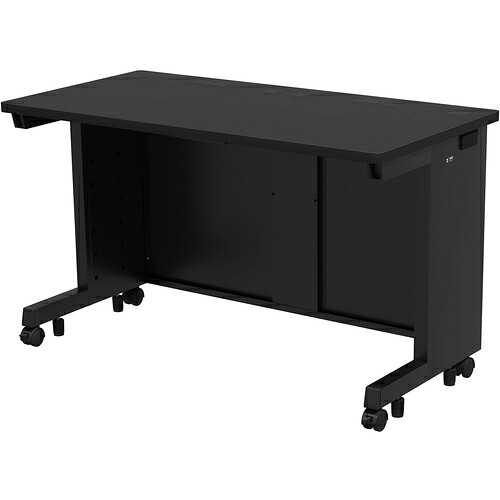 【別途送料あり】サンワサプライ（SANWA SUPPLY）　ｅデスク（ブラック）Ｗ１２００×Ｄ６００×Ｈ７００　【品番：ED-SK12060BK】