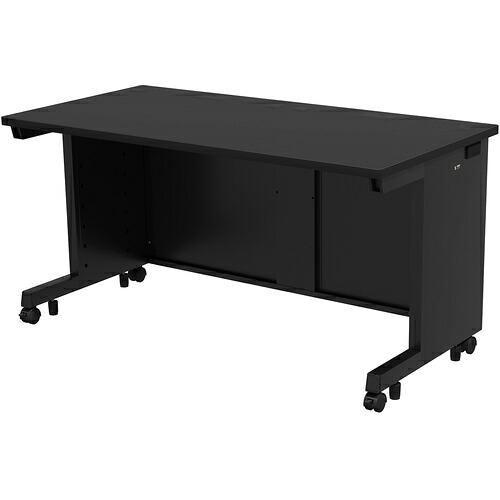 【別途貨物輸送あり】サンワサプライ（SANWA SUPPLY） ｅ事務机（黒いこと）Ｗ１４００×Ｄ７００×Ｈ７００ 【品番：ED-SK14070BK】