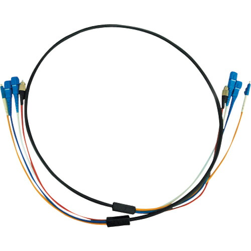 サンワサプライ（SANWA SUPPLY）　光ファイバケーブル防水ロバストタイプケーブル色：ブラック　芯数４　【品番：HKB-LCLCWPRB1-10】
