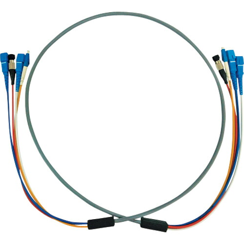 【別途送料あり】サンワサプライ（SANWA SUPPLY）　光ファイバケーブル防水ロバストタイプケーブル色：グレー　芯数４　【品番：HKB-LCLCWPRB5-20】
