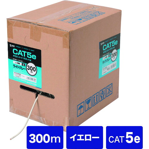 サンワサプライ（SANWA SUPPLY） カテゴリ５ｅＵＴＰ単線ケーブルのみ 【品番：KB-T5-CB300YN】