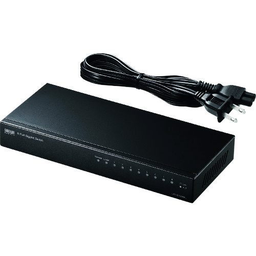 サンワサプライ（SANWA SUPPLY）　Ｇｉｇａ対応スイッチングハブ（８ポート）ループ検知機能つき　【品番：LAN-GIGAH8L】