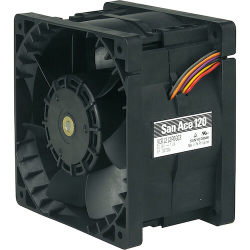 山洋電気　ＳａｎＡｃｅ　二重反転ファン（１２０×７６ｍｍ　ＤＣ１２Ｖ－リード線仕様）　【品番：9CR1212P0G03】