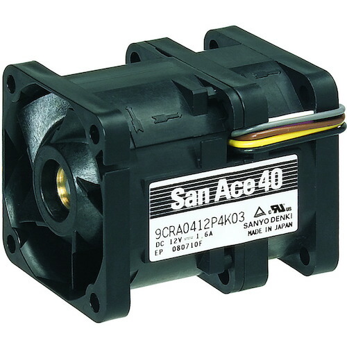 【別途送料あり】山洋電気 ＳａｎＡｃｅ 二重反転ファン（４０×４８ ＤＣ１２Ｖ－リード線仕様） 【品番：9CRA0412P4K03】