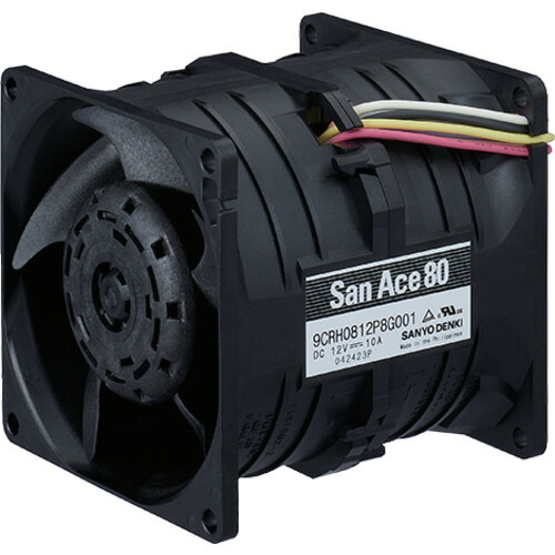 【別途送料あり】山洋電気　ＳａｎＡｃｅ　二重反転ファン　（８０×８０　ＤＣ１２Ｖ－リード線仕様）　【品番：9CRH0812P8G001】 13,763円