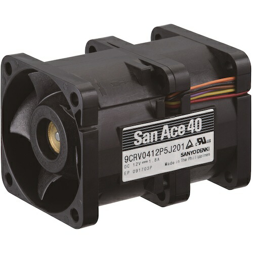 【別途送料あり】山洋電気　ＳａｎＡｃｅ　二重反転ファン（４０×５６ｍｍ　ＤＣ１２Ｖ－リード線仕様）　【品番：9CRV0412P5J201】