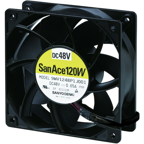 【別途送料あり】山洋電気　ＳａｎＡｃｅ　防水ファン（１２０×３８ｍｍ　ＤＣ４８Ｖーリード線仕様）　【品番：9WV1248P1J001】 11,365円