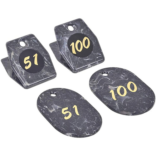 ササガワ（SASAGAWA）　マーブルクロークチケット５１～１００灰色　【品番：32-10071】
