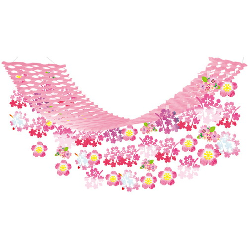 ササガワ（SASAGAWA）　店舗用品　桜ミックスプリーツハンガー　【品番：39-8232】