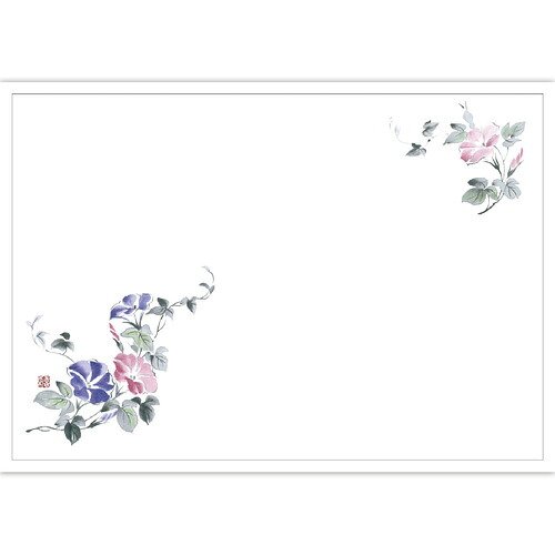 ササガワ（SASAGAWA）　テーブルマット　テーブルマット　尺５　朝顔　【品番：41-10330】