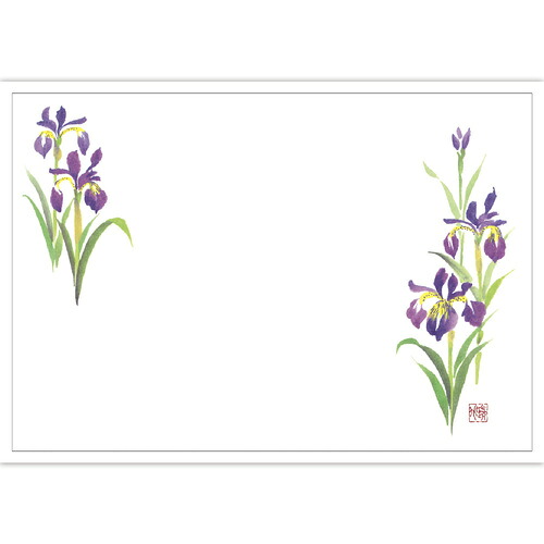 ササガワ（SASAGAWA）　テーブルマット　テーブルマット　尺５　あやめ　【品番：41-10368】