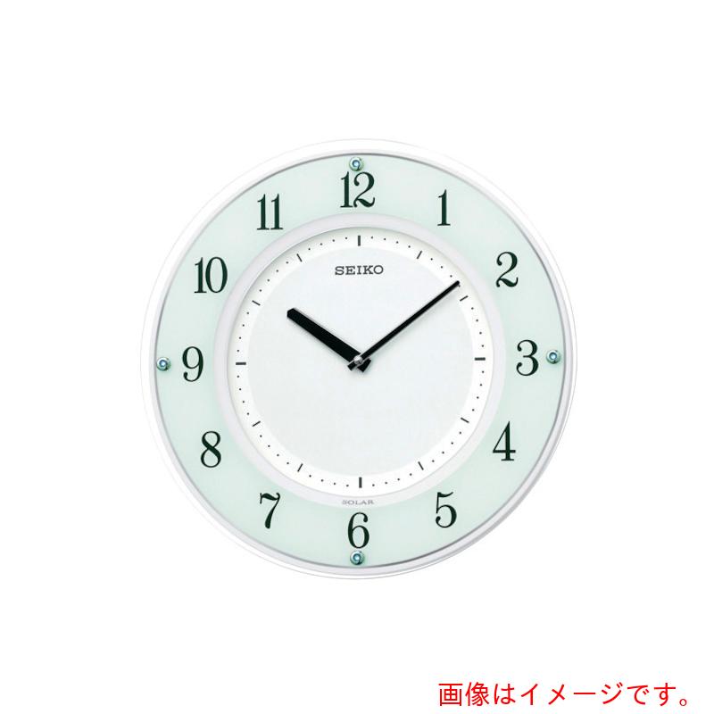 セイコーウオッチ　ＳＥＩＫＯ　薄型ソーラー電波掛時計　木枠　【品番：SF505W】｜住設プロ　店