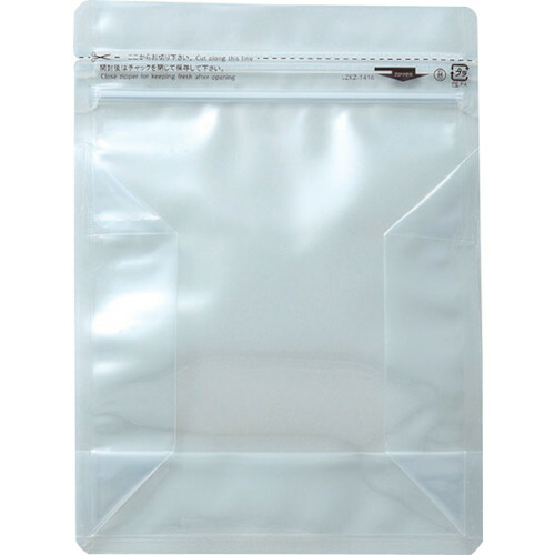 生産日本社（セイニチ）　「ラミジップ」　フラットボトム（ナイロンタイプ）　１６０×１４０＋３５　（５０枚入）　【16個】　【品番：LZKZ-1416】