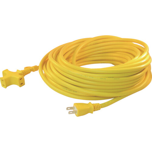 正和電気工（SEIWA） トライアングルマルチタップ １２５Ｖ－１５Ａ ２０ｍ 黄 【品番：VCTM-20 Y】