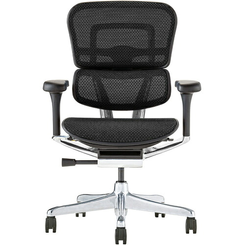 【別途送料あり】関家具 エルゴヒューマン オフィスチェア エルゴヒューマンプロ2 ロータイプ ブラックフレーム 張地 ブラック 【品番:EHP2-LAM-BF-BK】|住設プロ 店