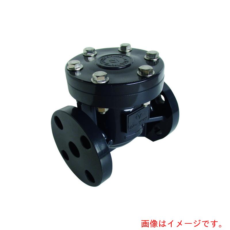 【別途送料あり】積水化学工業(SEKISUI) エスロン スイングチャッキ 本体材質PVC シール材質EPDM JIS10KF 100A 【品番:SCV1HE】