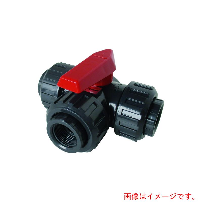 【別途貨物輸送あり】積水化学工業（SEKISUI） エスロン 三方どんぶり鉢洗い濯ぎ 本体材質ＰＶＣ 消印材質ＥＰＤＭ ねじ ２５Ａ 【品番：ST3NE】