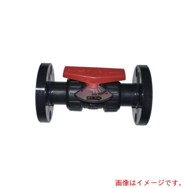 【別途送料あり】積水化学工業（SEKISUI）　エスロン　ＹＰボール弁　ＰＶＣ／ＥＰＤＭ　ＪＩＳ１０Ｋフランジ　５０Ａ　【品番：YB5FB】