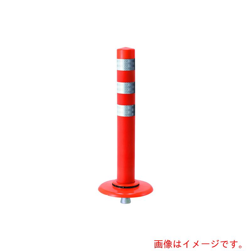 【別途貨物輸送あり】積水樹脂（SEKISUI） 車線引きはなす標 極点玉蜀黍Ｇ 一本脚 ＰＣ－１００ＧＢＫＲＷ－ＤＳ 赤 【5個】 【品番：パソコン-100GBKRW-DS】