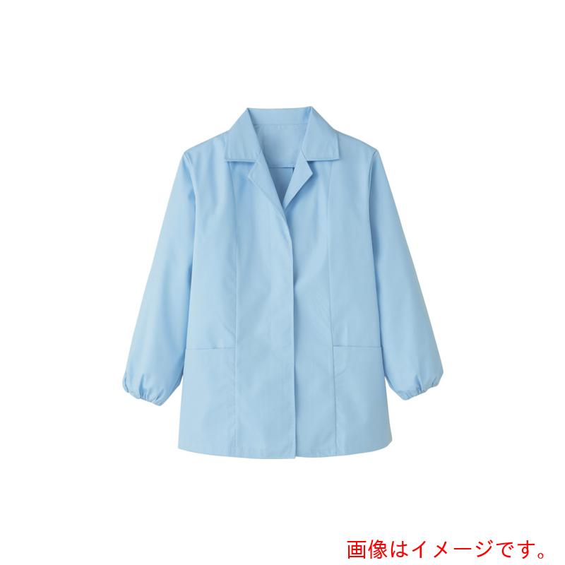 ★サーヴォ（SERVO）　サンペックス　女子調理衣　長袖サックス　抗菌　【品番：FA796LL】