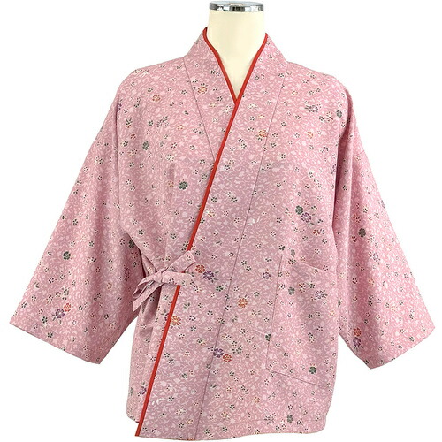 ★サーヴォ（SERVO） サンペックス 茶衣着（上） Ｍ （透かし文様に花柄） ピンク 【品番：OD246-M】