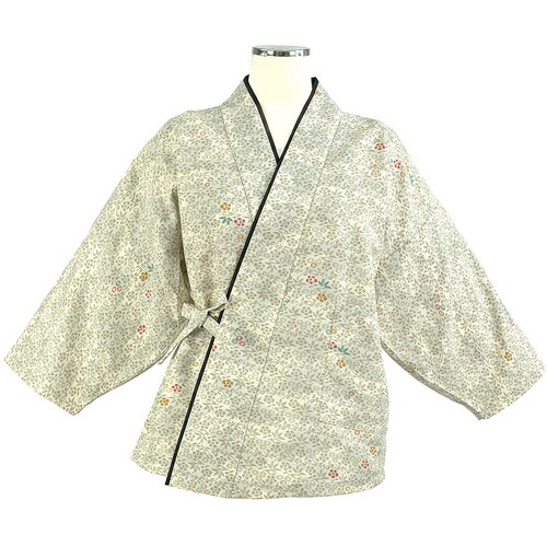 ★サーヴォ（SERVO） サンペックス 茶衣着（上） Ｌ （雲井ぼかし草小紋） アイボリー 【品番：OD254-L】