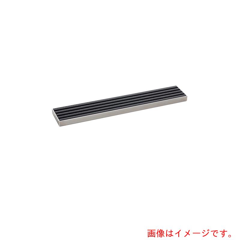 シマブン　屋内外兼用ノンスリップ樹脂グレーチング　フォルテ　スリットタイプ　吹出口枠（皿モミ仕様）　ダークグレー　【品番：GNNS-20L1200S-D】