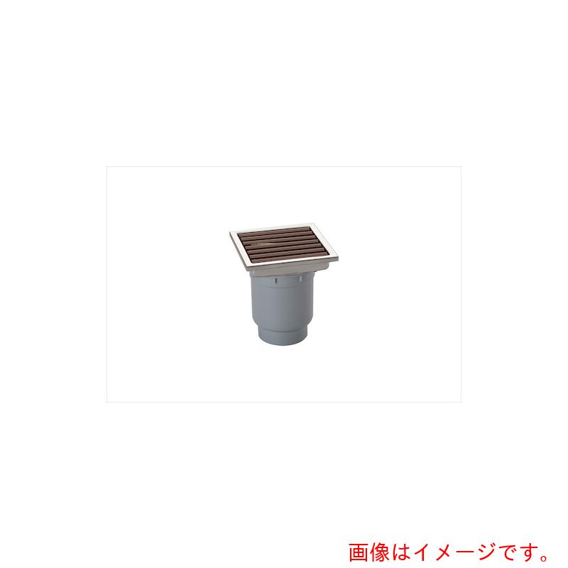 シマブン　排水ユニット　樹脂グレーチング　カラー浅型　ブラウン　２００ＭＭ　２００角タイル用　【品番：HRCT-20L200-C】