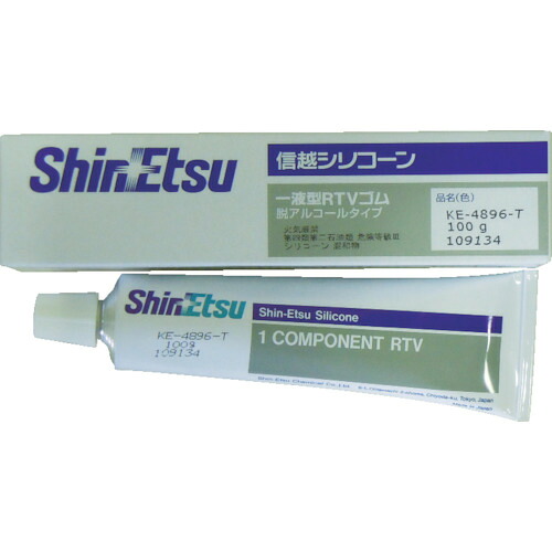 信越化学工業　シーリング　低分子シロキサン低減タイプ　１００ｇ　ホワイト　【品番：KE4896W-100】