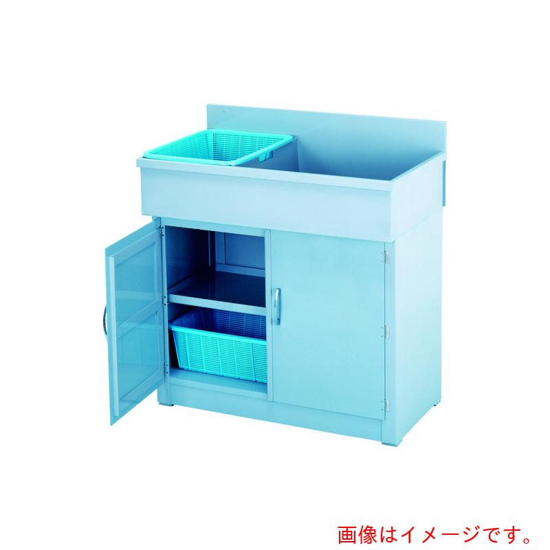 【別途貨物輸送あり】新光化成 塩ビ流し台 （２槽シンク） 【品番：SN-120W】